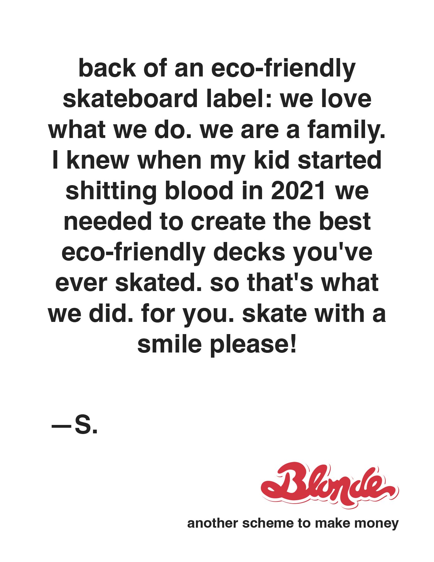 blonde skateboards